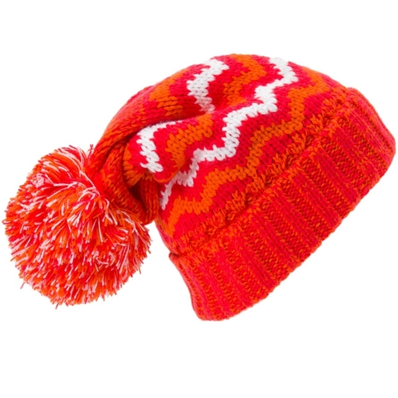 Spyder Accessories - SPYDER Prism Pom Hat Pink Poppy White Lined Inner Fleece Brand New